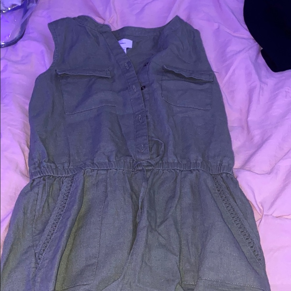Romper green 10-12
